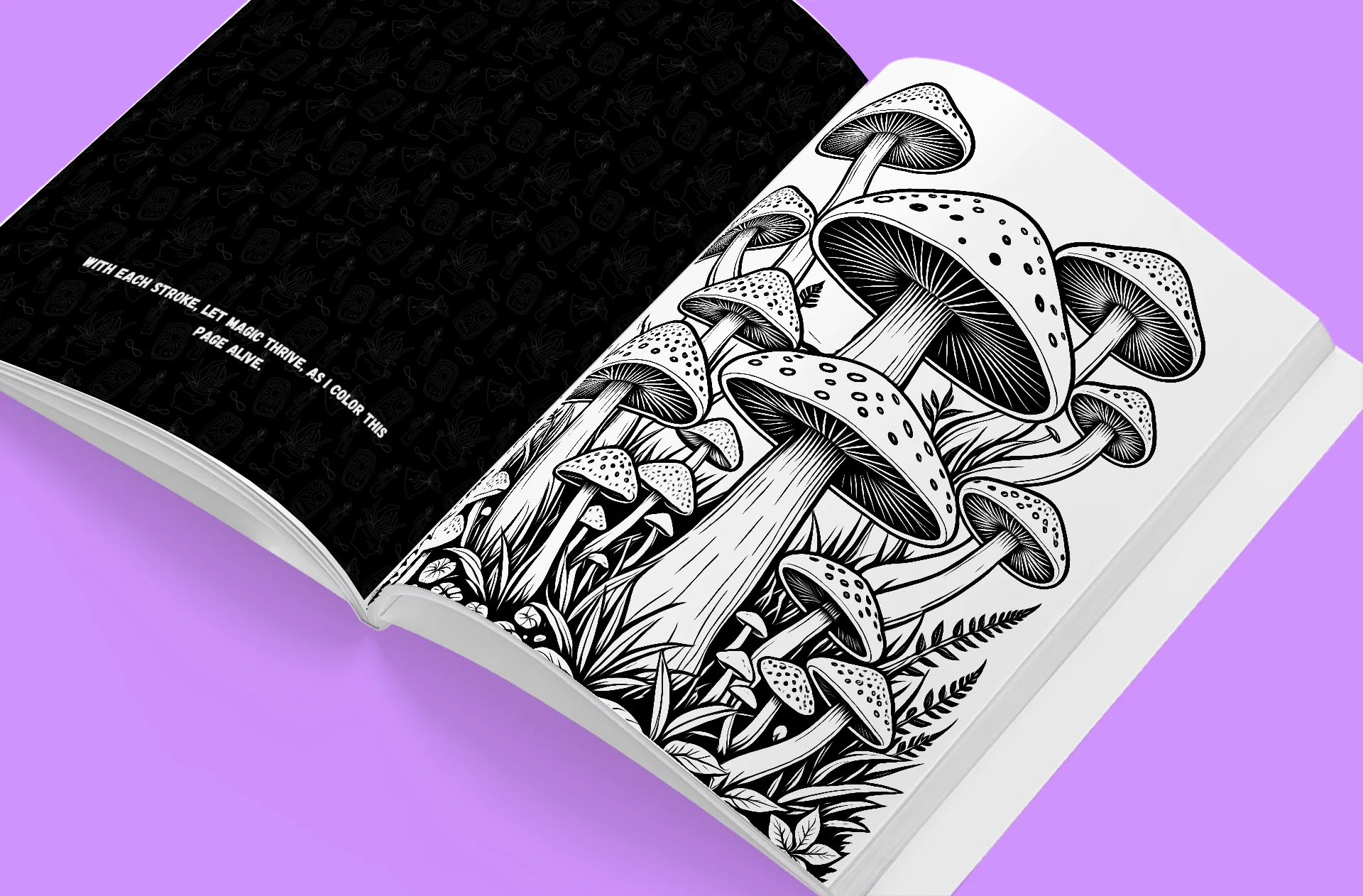 Bewitched by Color – A Coloring Spell Book (Volume I) detail image